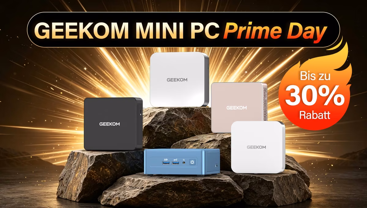 Anzeige: GEEKOM Mini-PCs zum Prime Day: Bis zu 30 Prozent Rabatt