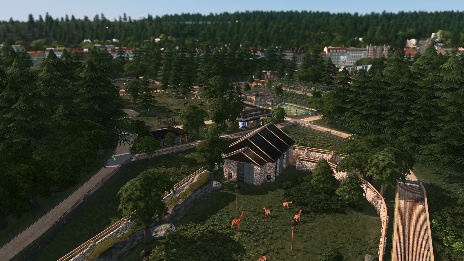 Tierpark in Cities: Skylines.